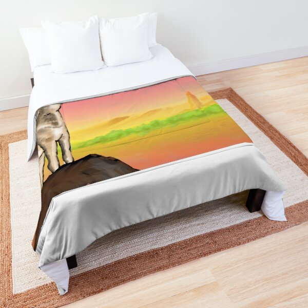Coyote Sunset Version3 Comforter