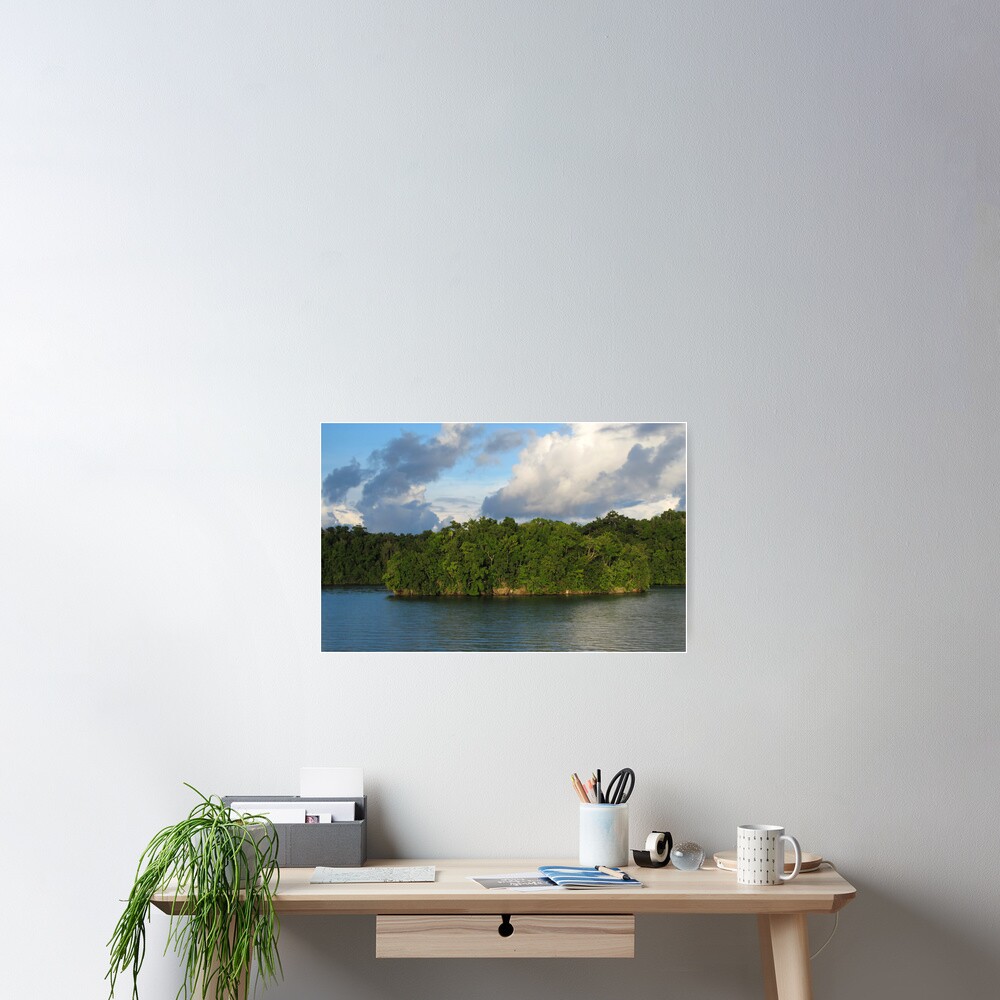 Islet at Marovo Lagoon Poster
