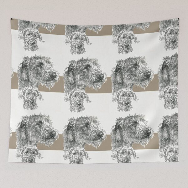 Item preview, Irish Wolfhound Father & Son designed and sold by BarbBarcikKeith.