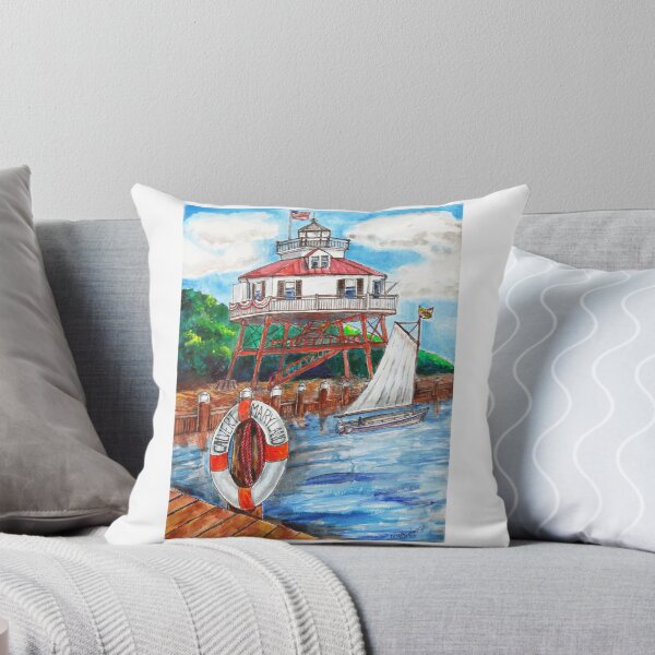 Item preview, Drum point Lighthouse Calvert County Maryland designed and sold by DarkRubyMoon.