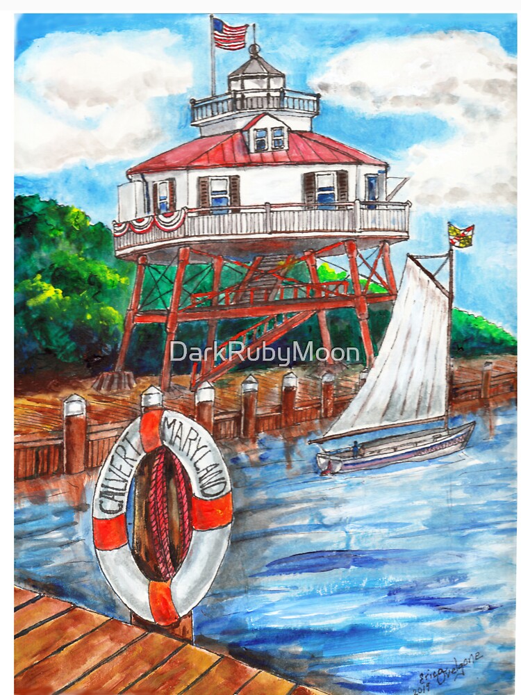 Drum point Lighthouse Calvert County Maryland by DarkRubyMoon