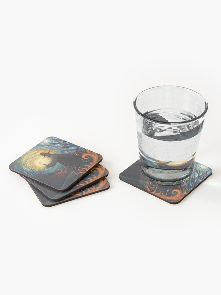 Thumbnail 2 of 5, Coasters (Set of 4), Thief of Sparks designed and sold by ChadElliottArt.