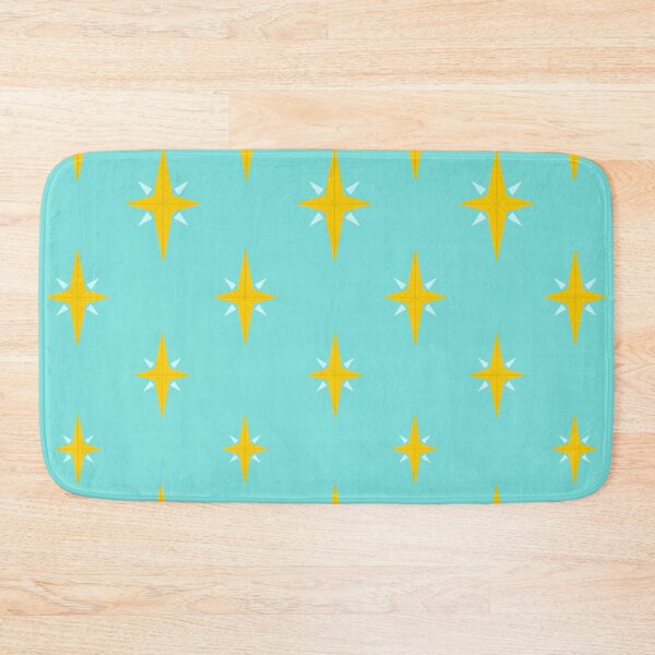 Item preview, Golden Starbursts in Turquoise designed and sold by Christine Crawford.