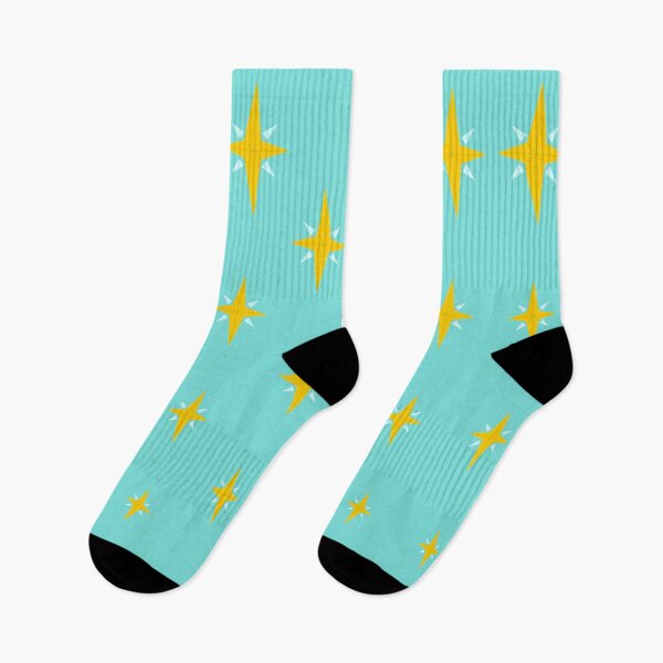 Item preview, Golden Starbursts in Turquoise designed and sold by Christine Crawford.