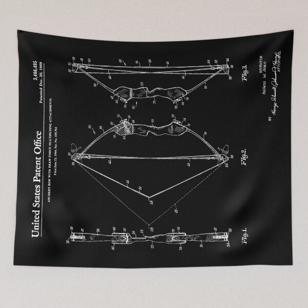 Item preview, Archery Bow Patent - Black designed and sold by FinlayMcNevin.
