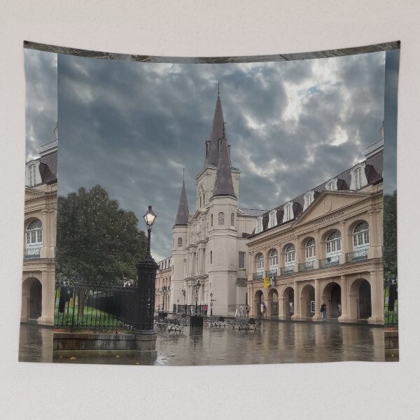 Item preview, St Louis Cathedral on a Rainy Day designed and sold by Loveday Funck.