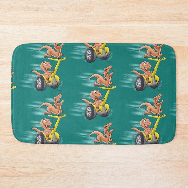 Item preview, Raptors on a Segway! from Mom Needs a Dinosaur! Book - Teal Background designed and sold by SeabearPress.