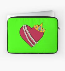 Queen of hearts geek funny nerd Laptop Sleeve