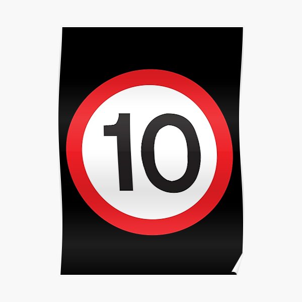 10 Max Speed Poster
