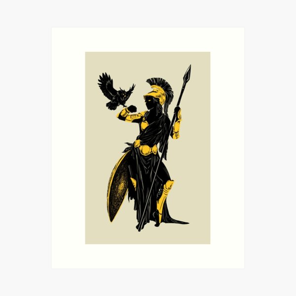Aperçu de l'œuvre Silhouette d'Athéna créée et vendue par TheLightSource.