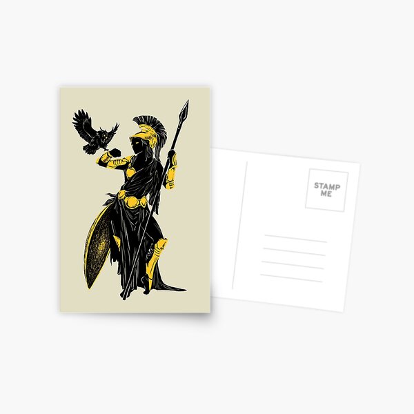 Athena Silhouette Postcard