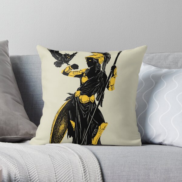 Athena Silhouette Throw Pillow