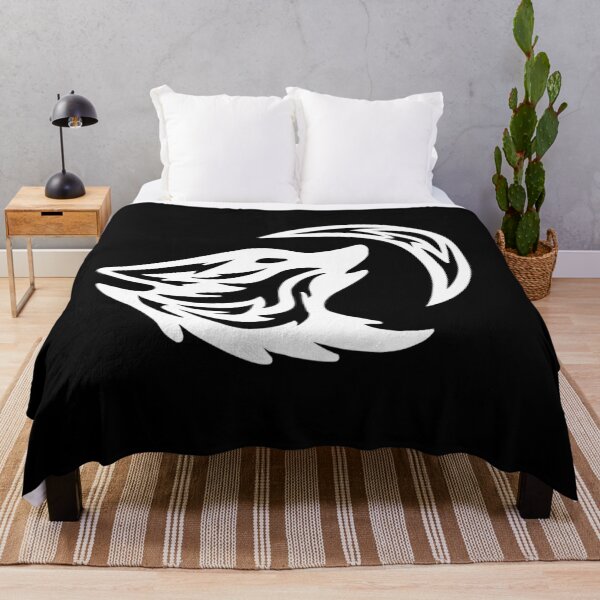 Item preview, Tribal White Howling Wolf Tattoo designed and sold by BiscuitSnack.