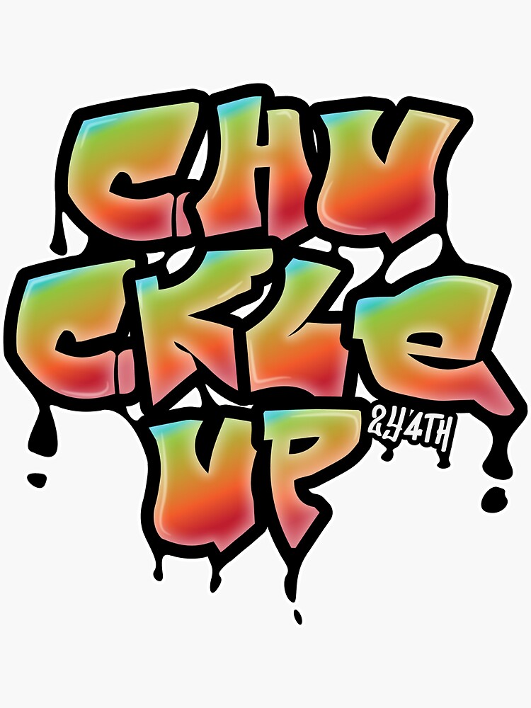 Thumbnail 3 of 3, Sticker, Chuckle Up Graffiti designed and sold by OmensRest.