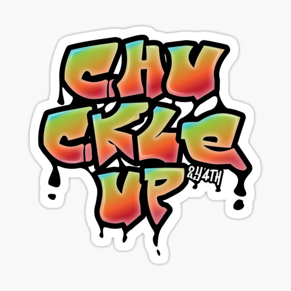 Chuckle Up Graffiti Sticker