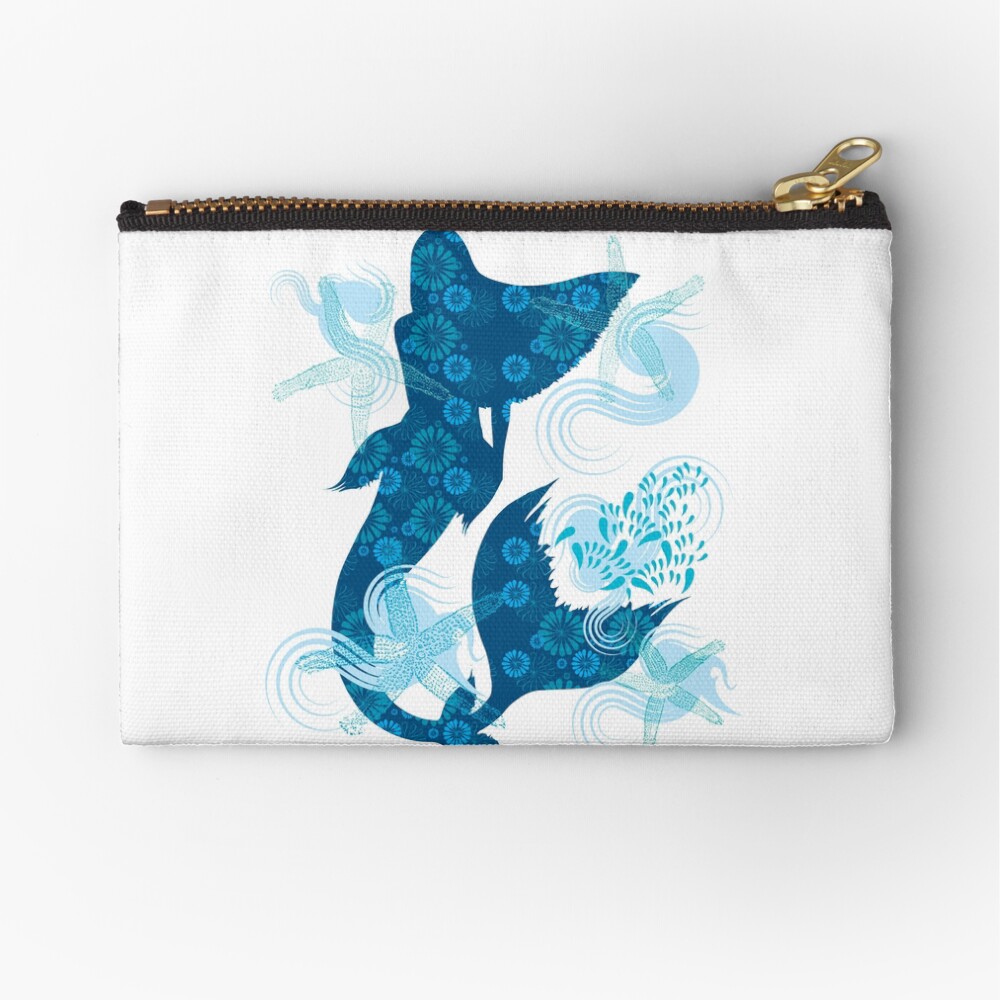 Mermaid Starfish Underwater Zipper Pouch