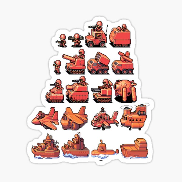 Advance Wars - Orange Star Army Sticker