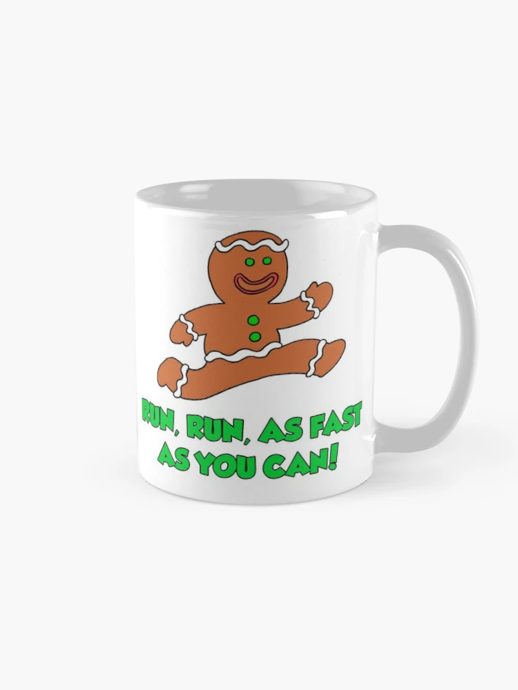 Gingerbread Man Mug Cartoon Cute Ceramic Cup for Tea Coffee Funny Gifts for  Family Friends