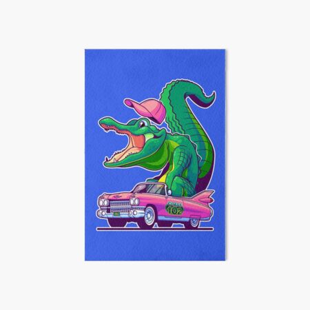 Caddy Gator Art Board Print