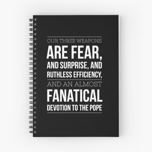 Item preview, Three weapons. Fear. Surprise. Fanatical devotion to the pope. designed and sold by PODLizardWizard.