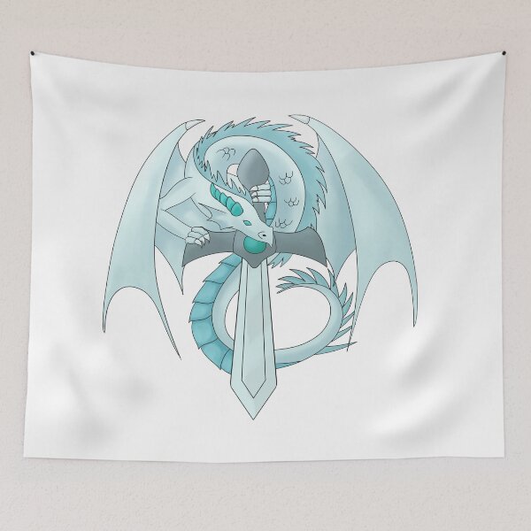 Item preview, Aquamarine Sword Dragon designed and sold by BiscuitSnack.