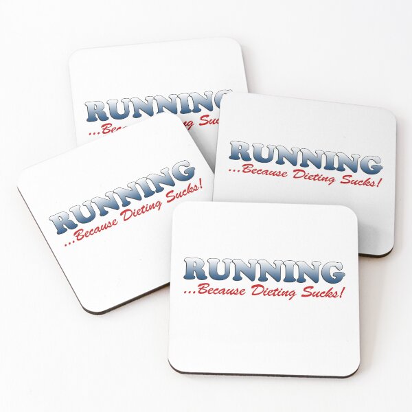 Item preview, Running Because Dieting Sucks Funny Runner Humor designed and sold by jaycartoonist.