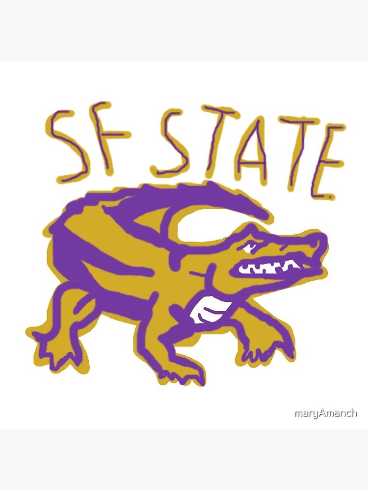"SF State" Sticker for Sale by maryAmanch | Redbubble