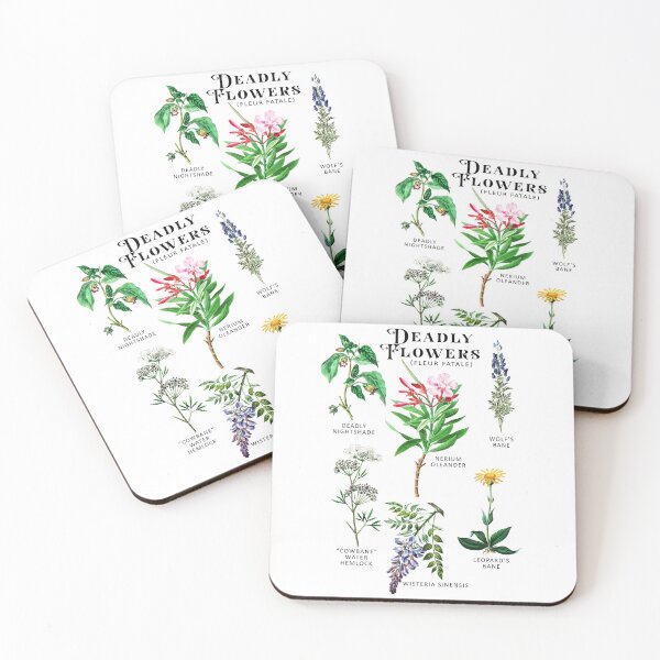 Item preview, Poisonous Flowers Deadly Fleur Fatale Botanicals Plants designed and sold by bigraydesigns.