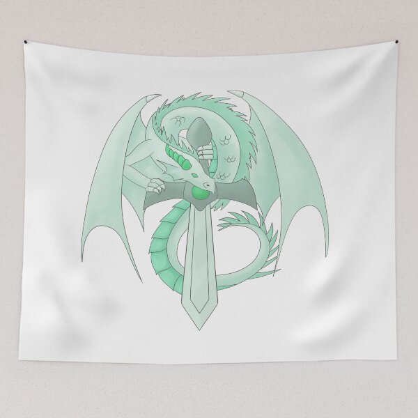 Item preview, Turquoise Sword Dragon designed and sold by BiscuitSnack.