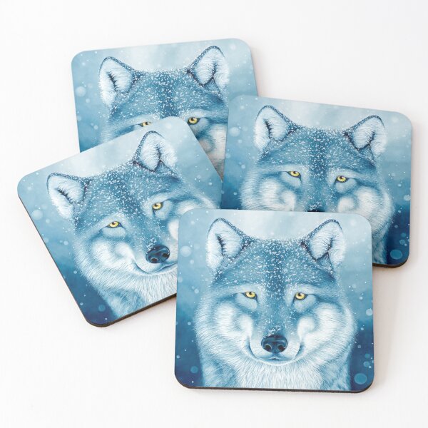 Item preview, Blue Wolf in Snow designed and sold by NeonFuzz.