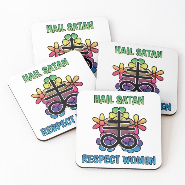 Item preview, Hail Satan Respect Women designed and sold by thepixelgarden.