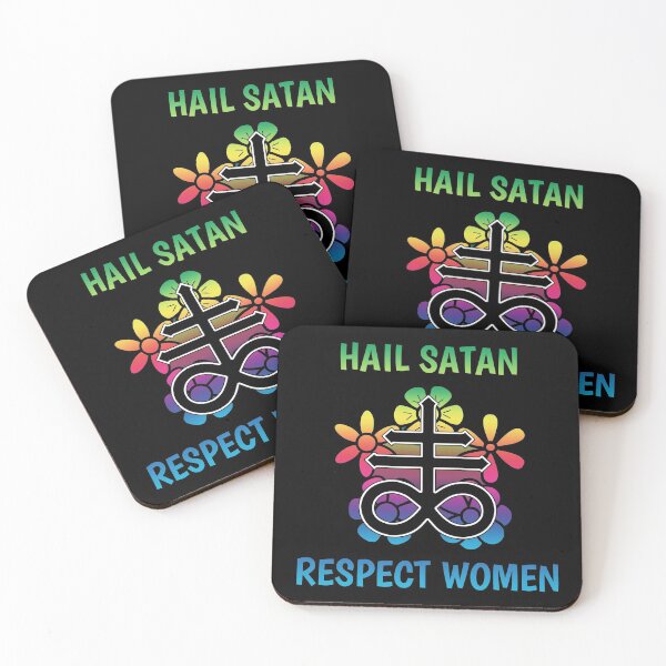 Item preview, Hail Satan Respect Women designed and sold by thepixelgarden.