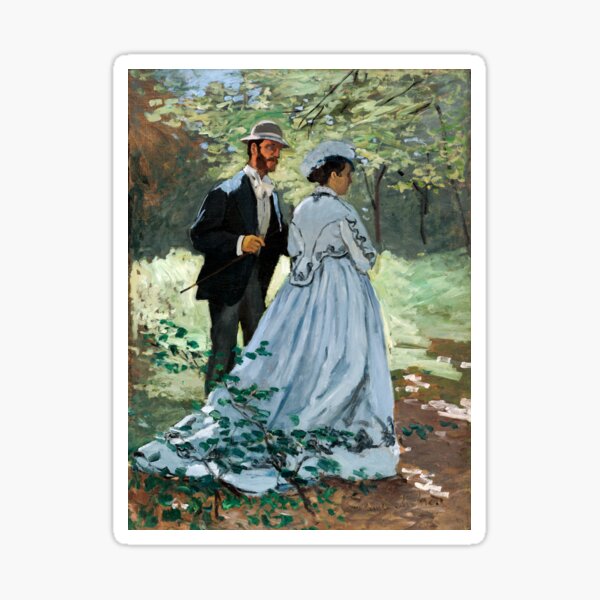 Claude Monet - Bazille and Camille Sticker