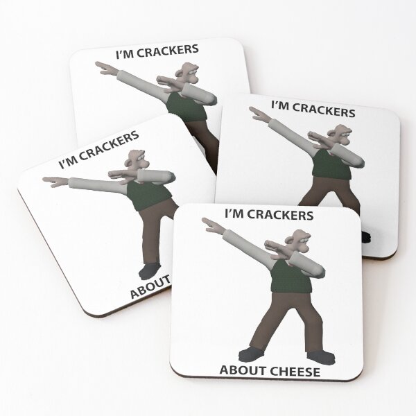 I'm Crackers About Cheese!! Coasters (Set of 4)