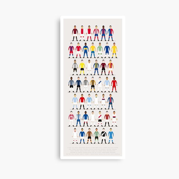 Kits de Football du Monde Impression sur toile