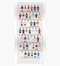 Fußball-Kits der Welt Poster
