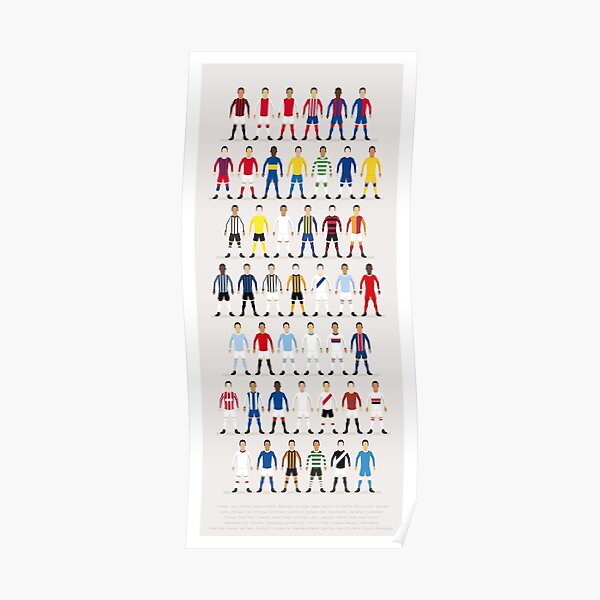 Kits de Football du Monde Poster