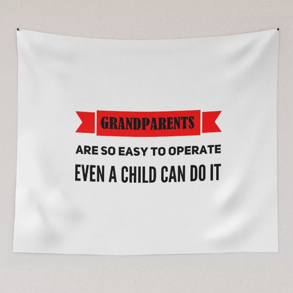Item preview, Grandchildren Quote - Easy To operate designed and sold by SuperMerchMan.