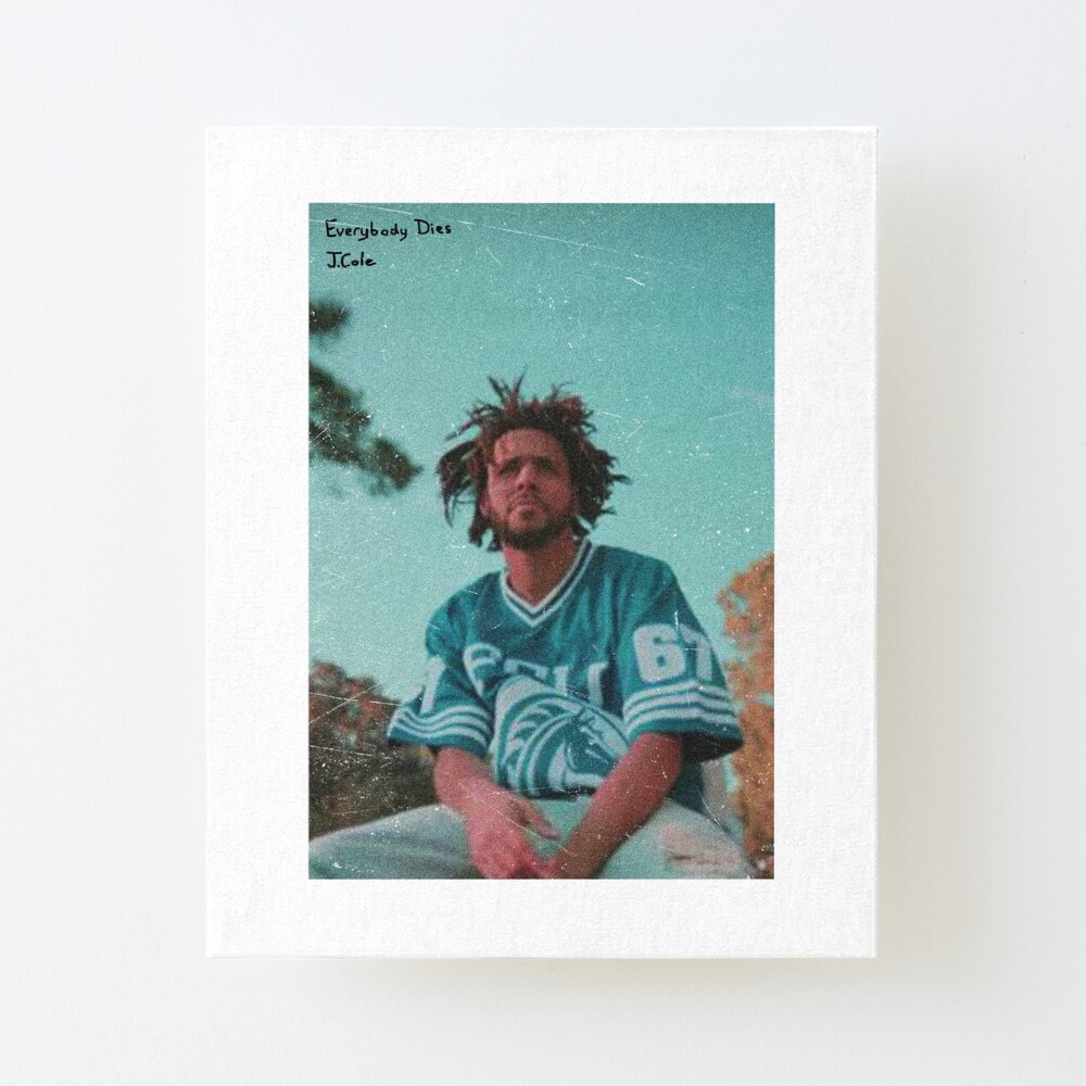 J Cole Writing No Border Art Board Print By Comfortize Redbubble