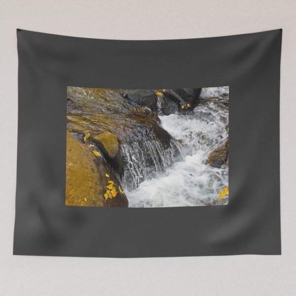 Item preview, AUTUMN LEAVES CASCADING OVER THE ROCKS designed and sold by Elaine Bawden.