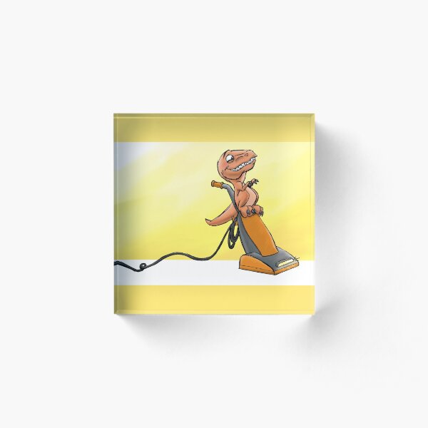 Raptor Vacuum Ride! from Mom Needs a Dinosaur! Book Acrylic Block