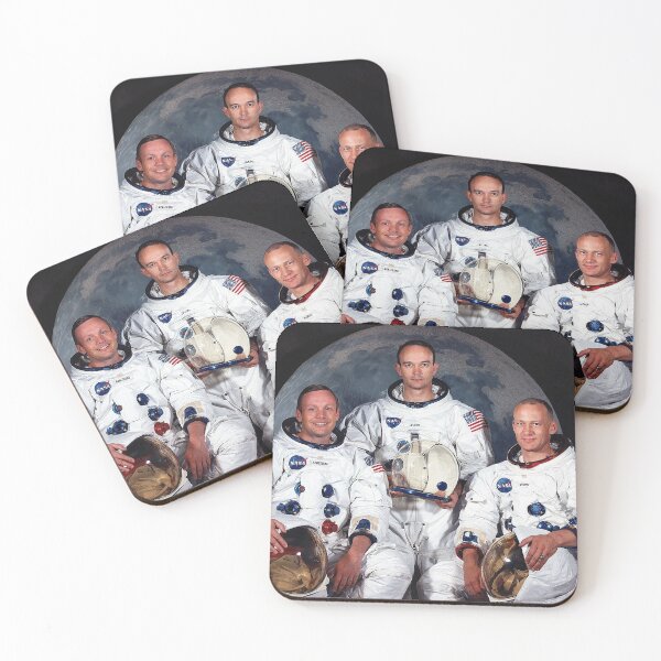Item preview, Apollo 11 Crew Space Travel Moon Photo designed and sold by SolanaHouse.