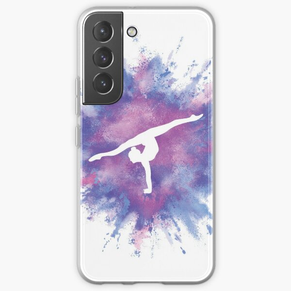 Gymnast Rainbow Explosion Pink Blue Samsung Galaxy Soft Case