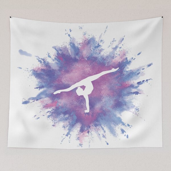 Item preview, Gymnast Rainbow Explosion Pink Blue designed and sold by Flexiblepeople.