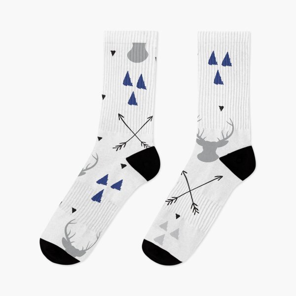 Item preview, Deer Pattern in Blue, norwiegan designed and sold by acarrollton.