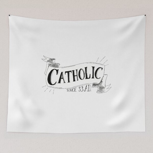 Item preview, Catholicism logo designed and sold by WhiteThorneGoods.