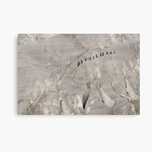 Item preview, Hikers on a glacier, Switzerland designed and sold by Catherine Ames.