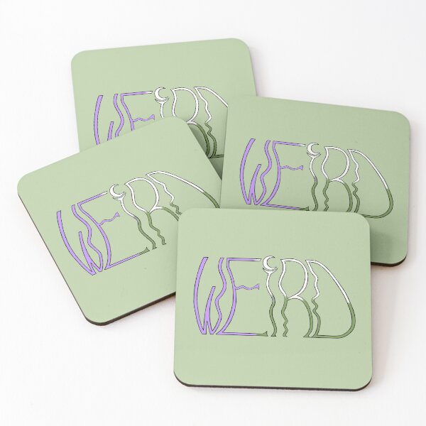 Item preview, Genderqueer "Weird" in thin wobbly letters designed and sold by WeirdArtsyLou.