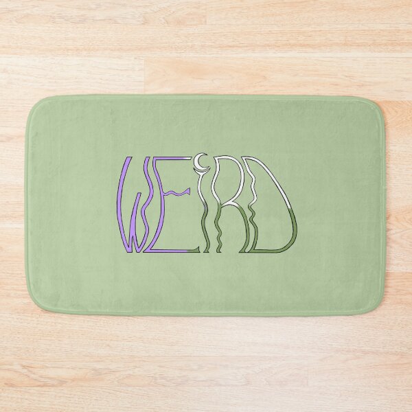 Item preview, Genderqueer "Weird" in thin wobbly letters designed and sold by WeirdArtsyLou.
