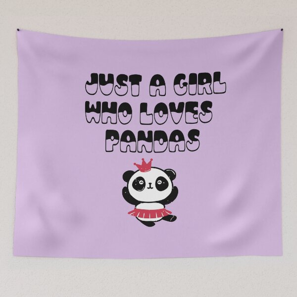 Item preview, Just A Girl Who Loves Pandas designed and sold by StreetShirts1.
